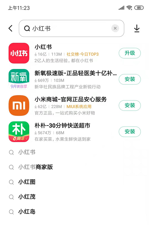 應(yīng)用商店下載小紅書